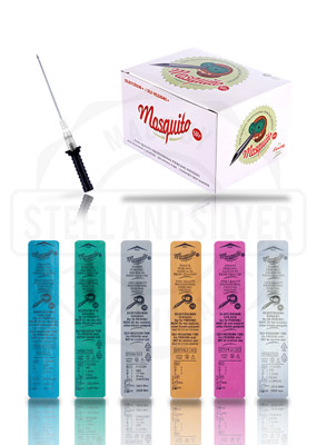 Mosquito self-releasing needle range and box